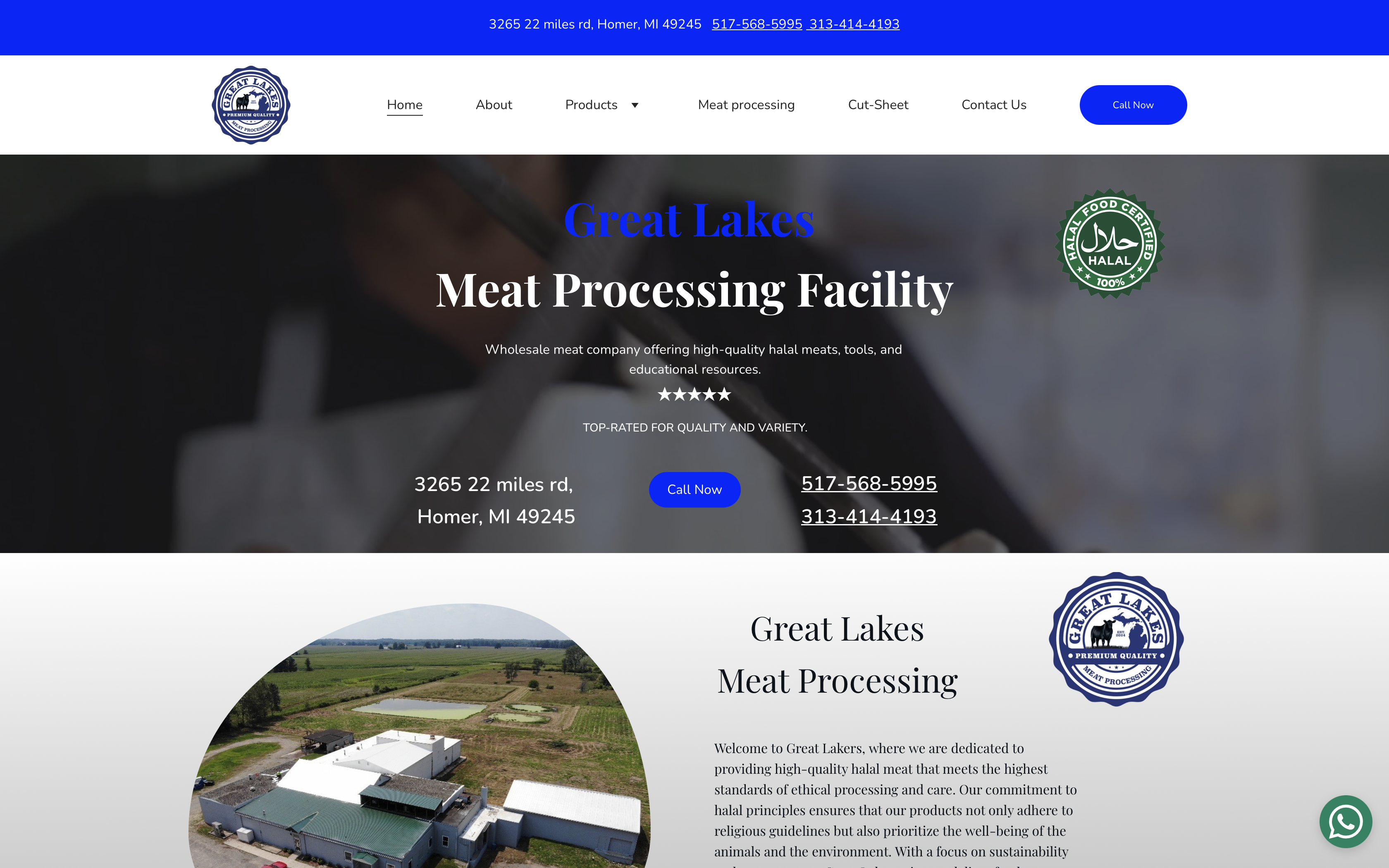 Great Lakes Meat Processing Website